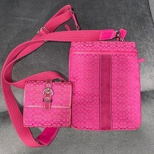 COACH used wallet and small cross body bag.